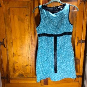 Retro looking teal tank mini dress, M